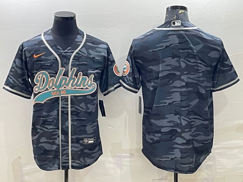 Men Miami Dolphins Blank Camo 2022 Nike Co branded NFL Jersey->miami dolphins->NFL Jersey